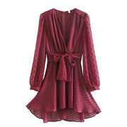 Cherrywood Vintage Chic Polka Dot Mini Dress